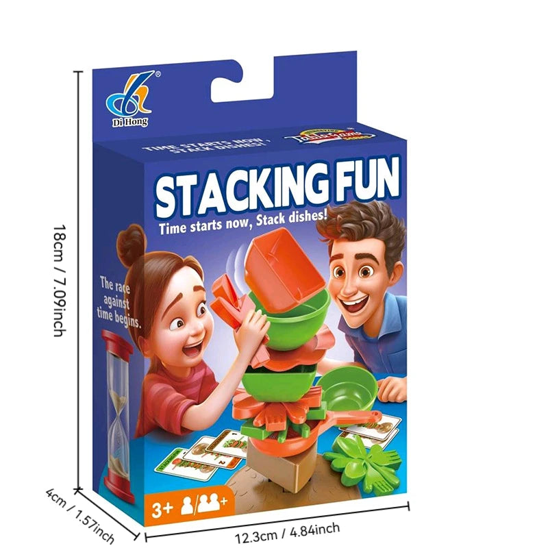 Food Stacking 3D Puzzle Game - Tabletop Game for Kids & Adults
