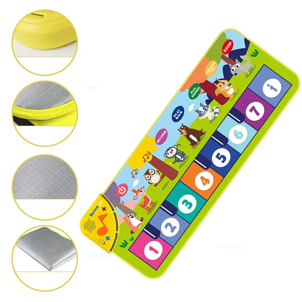 Kids Piano Mat - 80x30cm Musical Floor Keyboard Toy