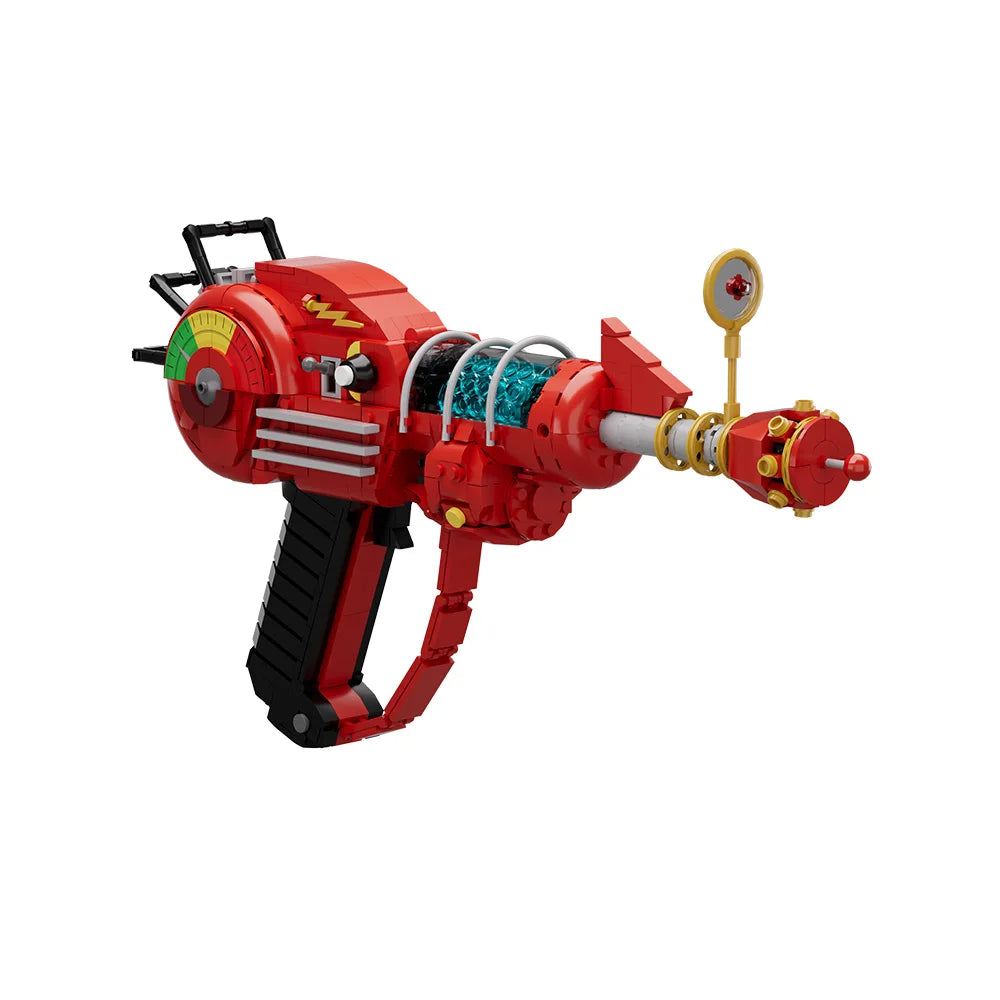 Gorbicks MOC Red Call of Duty Ray Gun Model Bricks DIY Game Building Blocks Kit Props Toys For Birthday Gifts