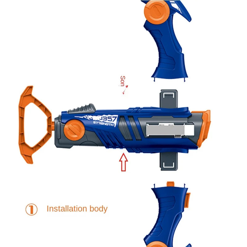 Kids Toy Crossbow - 12 Continuous Soft Dart Launcher