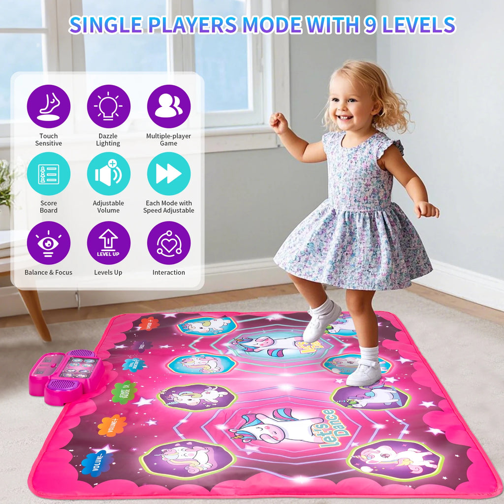 Coolplay 90x90cm Electric Music & Dancing Mat with Lights