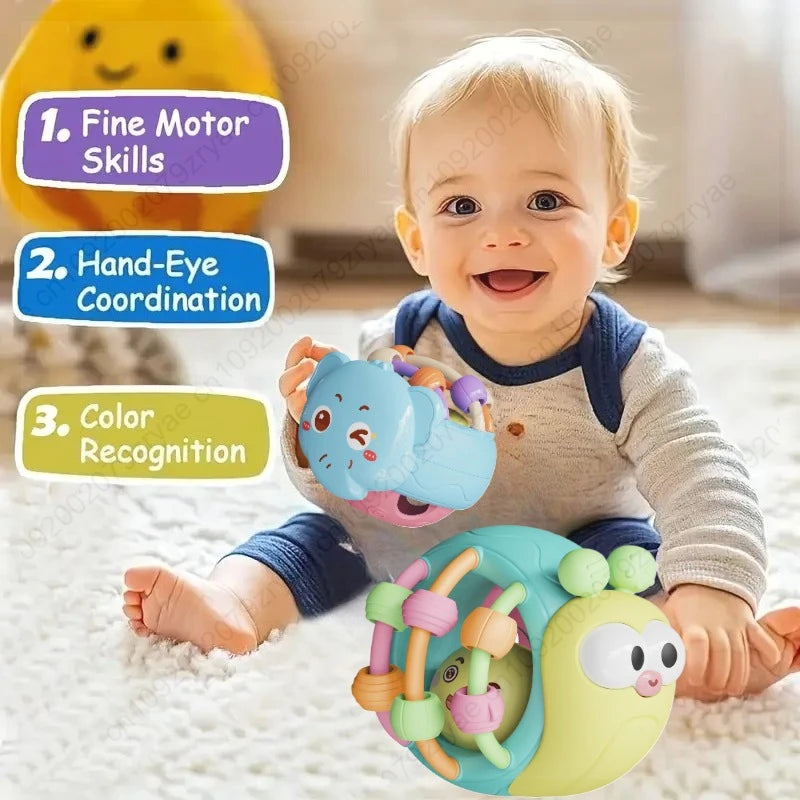 Baby Rattle Ball Sensory Toy 0-12 Months
