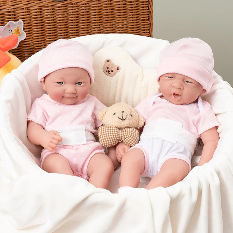 35CM Cute Reborn Dolls For 14inch Realistic Soft Full Vinyl Reborn Doll Toys Lifelike Full Body Dolls For Princess Birthday Gift