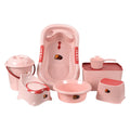 Baby Bath Tub Set with Stool - Non-slip Plastic