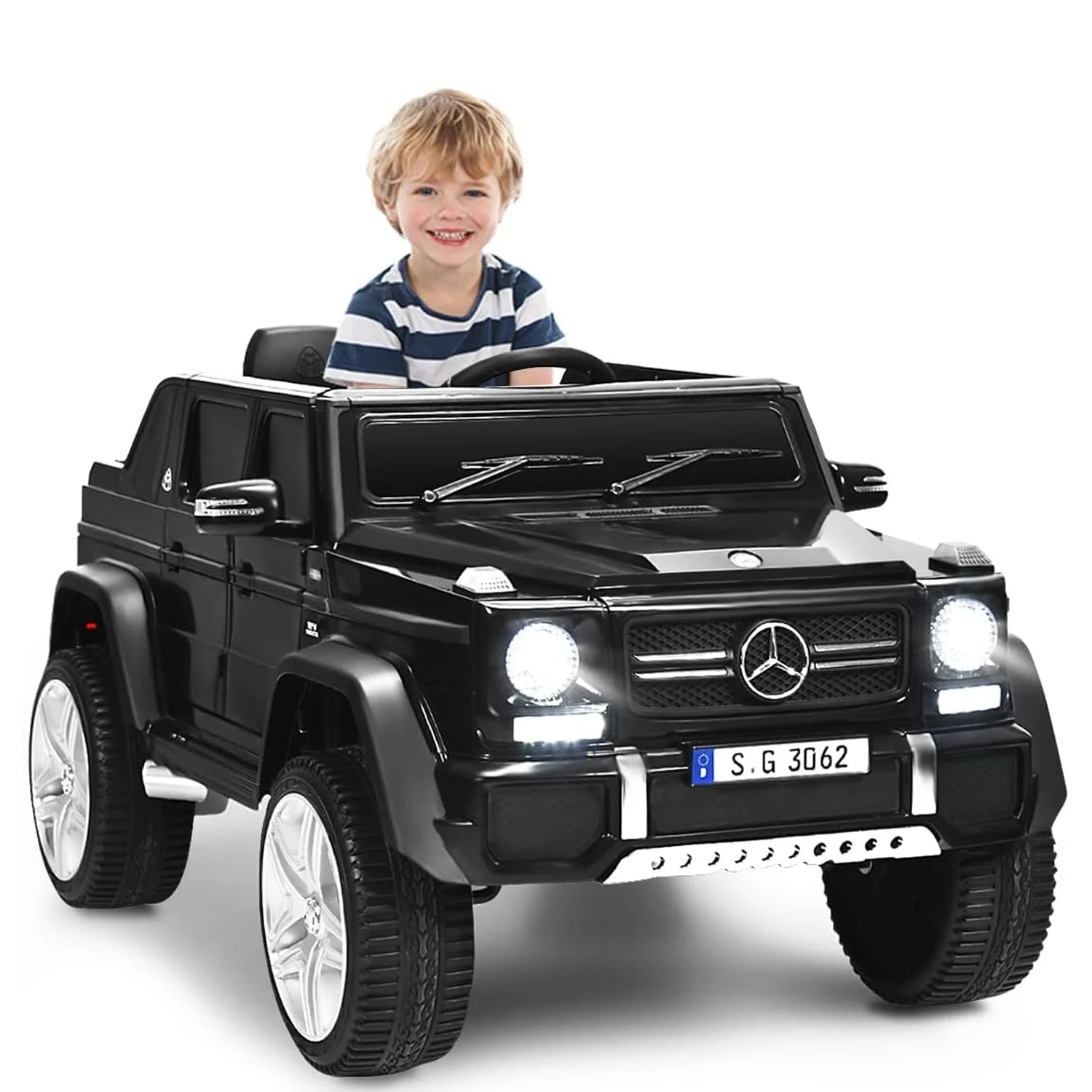 Goflame Mercedes-Benz Maybach 12V Kids Ride-On Car with Remote