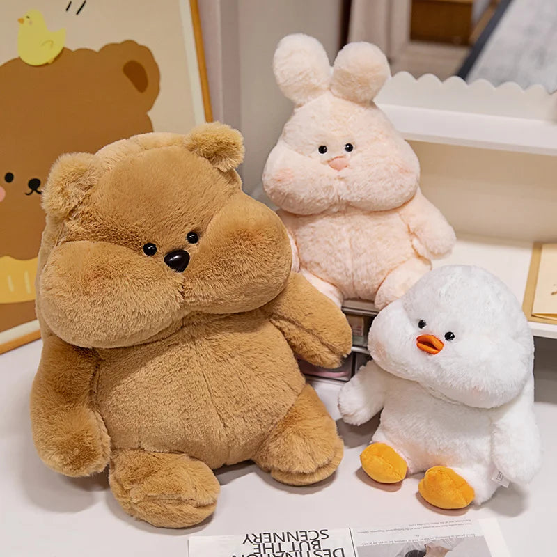 Cute Animal Plush Toys - Pink Rabbit Duck Bear 23-45cm
