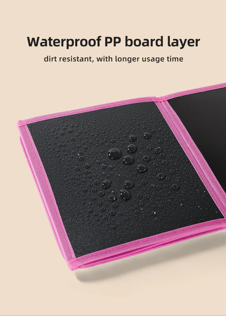 Foldable Chalkboard Book Children's Drawing Board Capable Of Repeatedly Scrubbing Drawing Writing Books (With 12 Watercolor Pen)