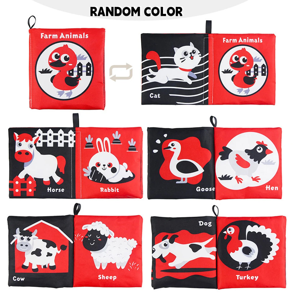 Soft Cloth Baby Book - Early Education Tactile Toy