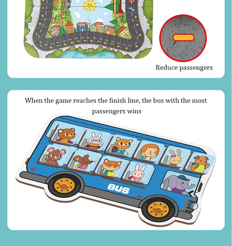 Children Addition and Subtraction Tabletop Game Parent-child Board Early Educational Cognitive Transportation Toys