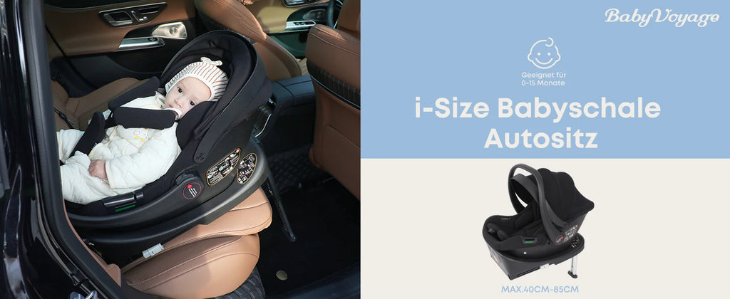 Infant Baby Car Seat Newborn 0-12 Months Max 12kg Sun Canopy Padded Seat 3-Point Safety Belt Side Protection I-Size Baby Car Sea
