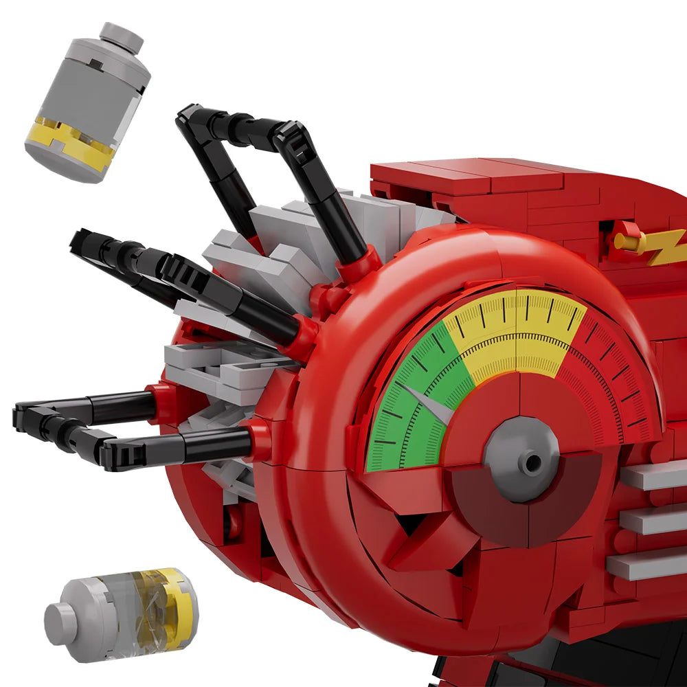 Gorbicks MOC Red Call of Duty Ray Gun Model Bricks DIY Game Building Blocks Kit Props Toys For Birthday Gifts