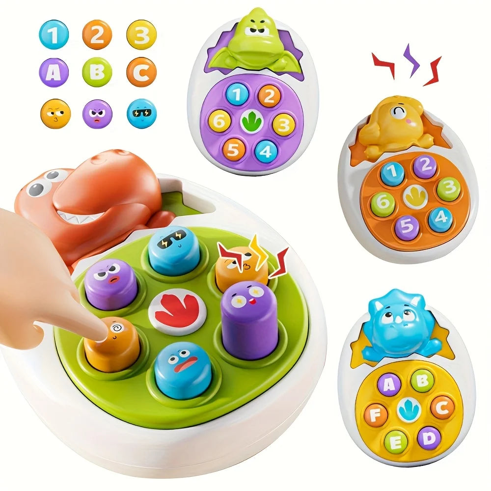 Dinosaur Press and Go Educational Toy - Mixed Color ABS