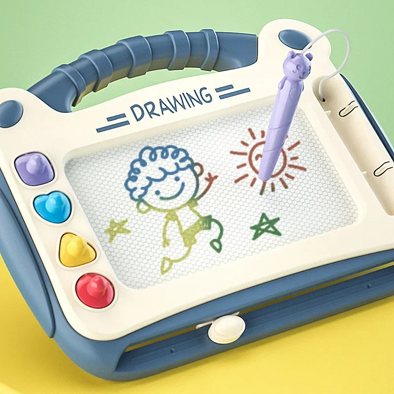 Cartoon Drawing Board Baby Puzzle Magnetic Writing Board Toy Graffiti Magnetic Drawing Board Montessori Toy for Children Gift