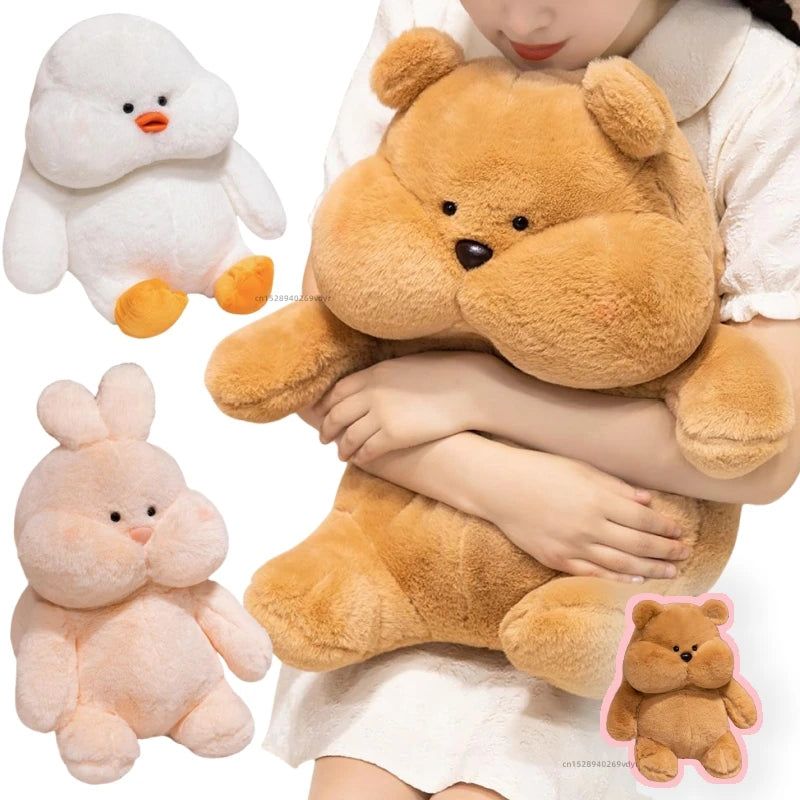 Cute Animal Plush Toys - Pink Rabbit Duck Bear 23-45cm