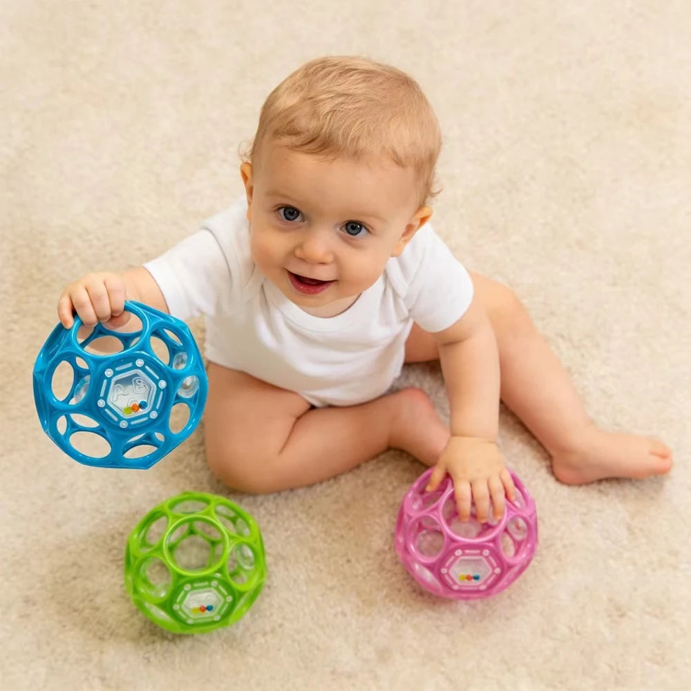 Baby Hollow Sensory Ball Rattle Toy 3.74IN
