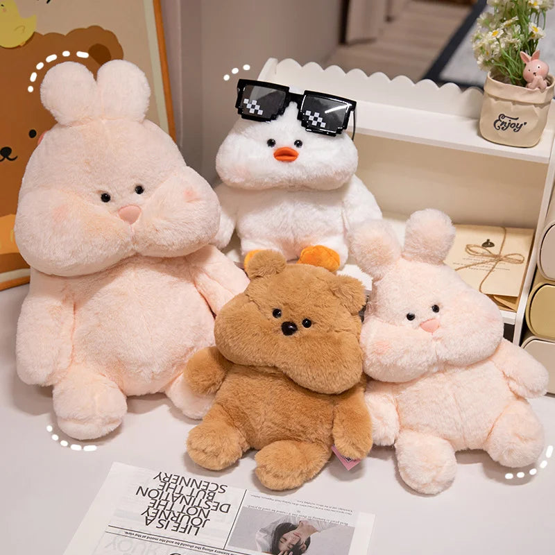 Cute Animal Plush Toys - Pink Rabbit Duck Bear 23-45cm
