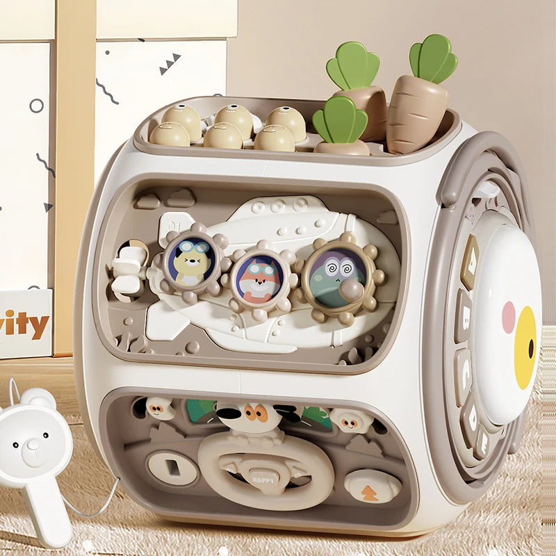 Multisensory Baby Discovery Panel - Montessori Activity Toy 12M+