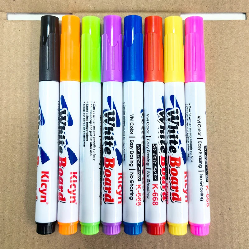 Magical Water Painting Pen Colorful Mark Pen Markers Floating Ink Pen Doodle Water Pens Children Montessori Early Education Toys