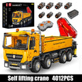Mould King 17050 Technical Car Toys The RC Actros Self-Loading Crane Building Block Enginerring Truck Brick Kids Christmas Gift