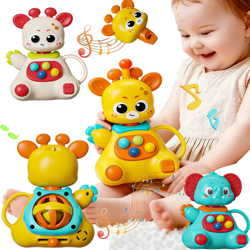 Baby Rattle - Elephant/Deer Early Education Toy ABS