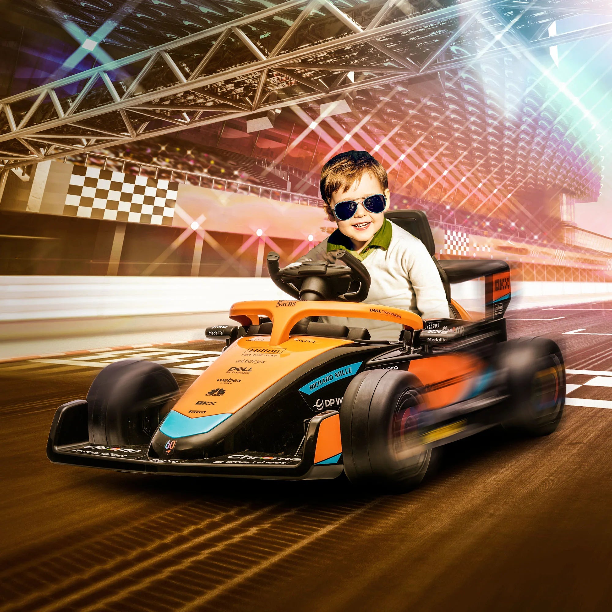 McLaren Licensed 12V Electric Ride-On Car - Orange