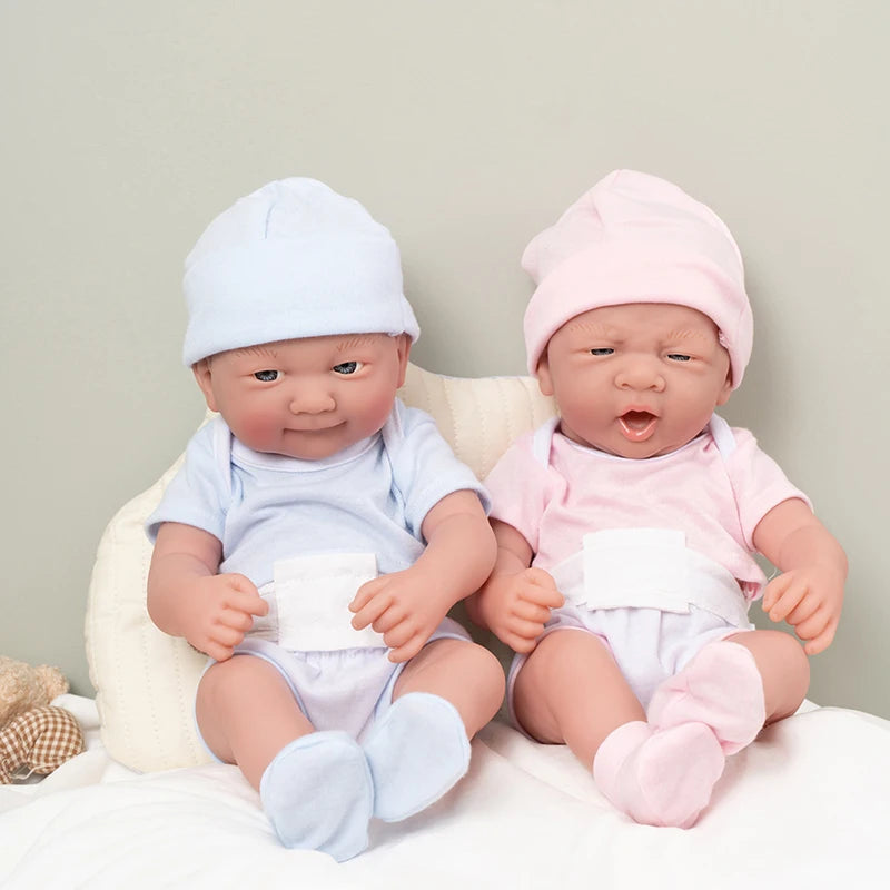 35CM Cute Reborn Dolls For 14inch Realistic Soft Full Vinyl Reborn Doll Toys Lifelike Full Body Dolls For Princess Birthday Gift