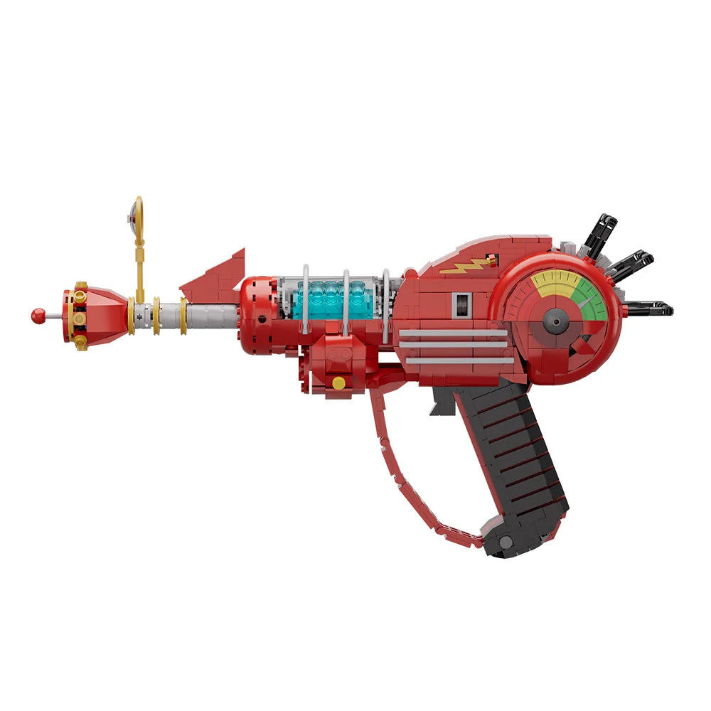 Gorbicks MOC Red Call of Duty Ray Gun Model Bricks DIY Game Building Blocks Kit Props Toys For Birthday Gifts