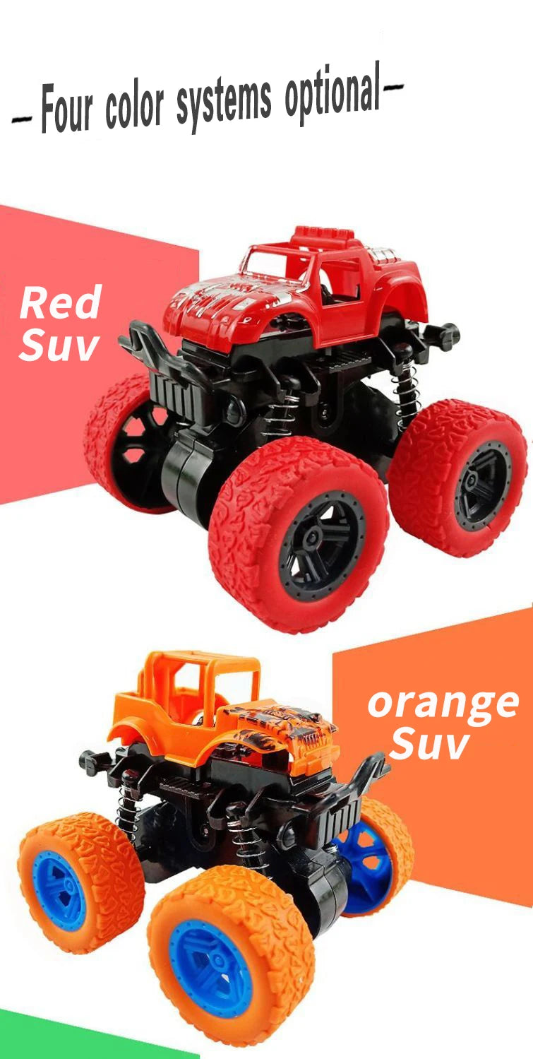 Rimi Linmy Inertia 4WD Off-Road Stunt Toy Car - ABS Plastic