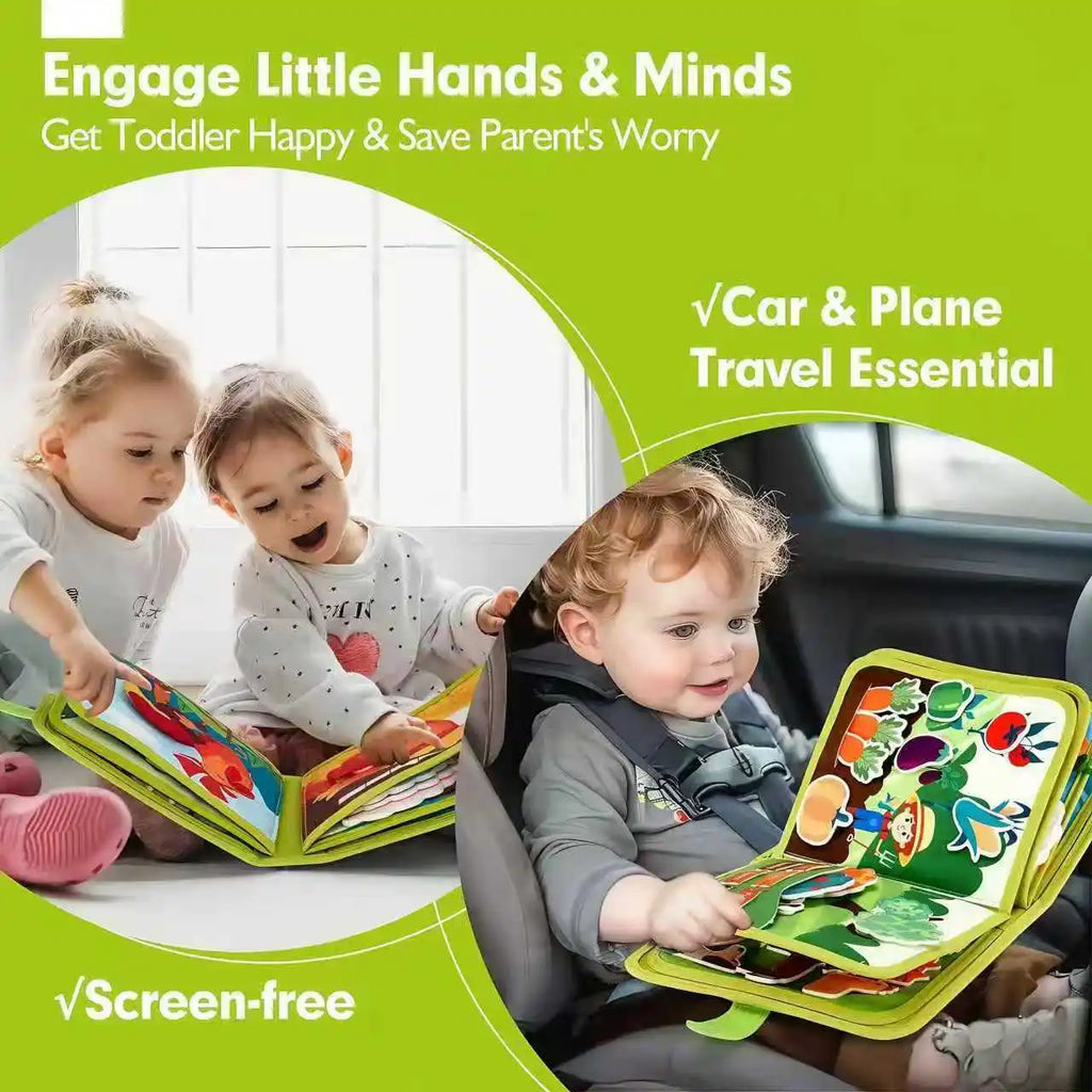 Gowinbaby Busy Board Felt Alphabet Learning Toy 3-6Y