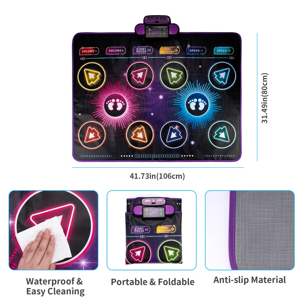 Coolplay 90x90cm Electric Music & Dancing Mat with Lights