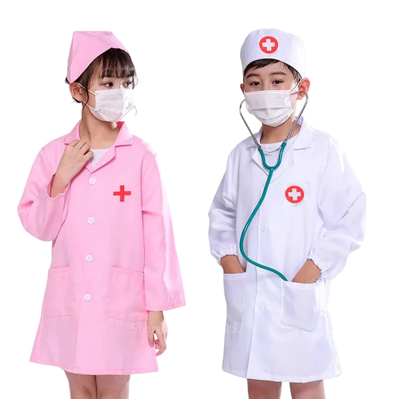 Jokejolly Children's Doctor and Nurse Role Play Costume Set