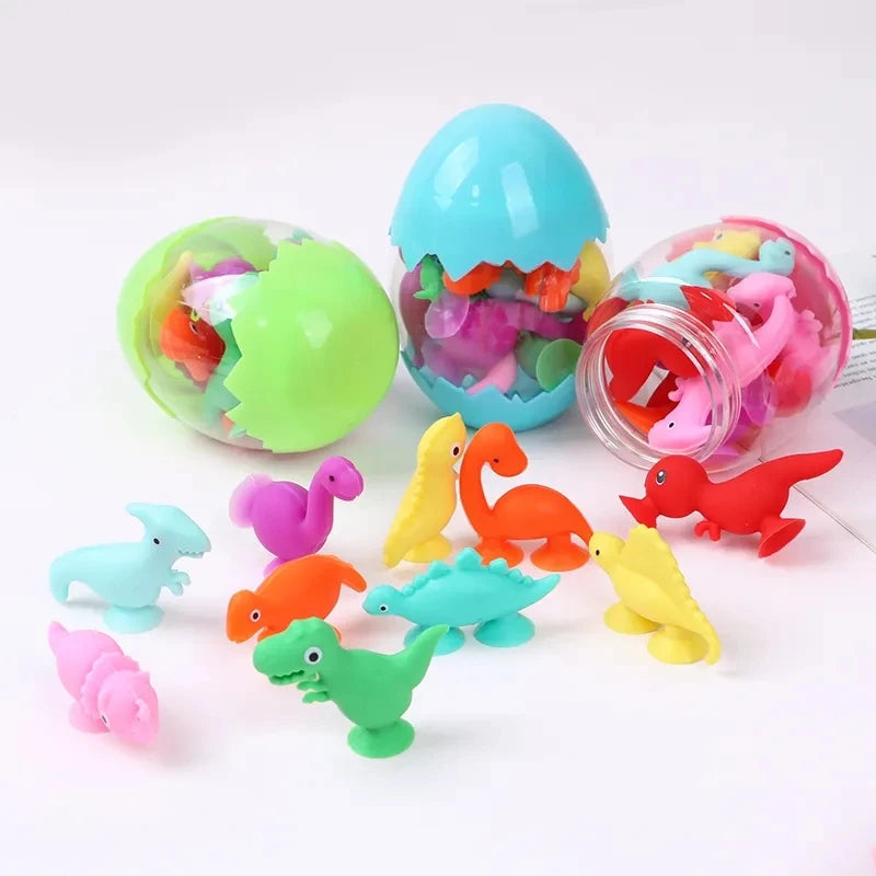 Silicone Suction Cup Animal Building Blocks - Sensory Bath Toy