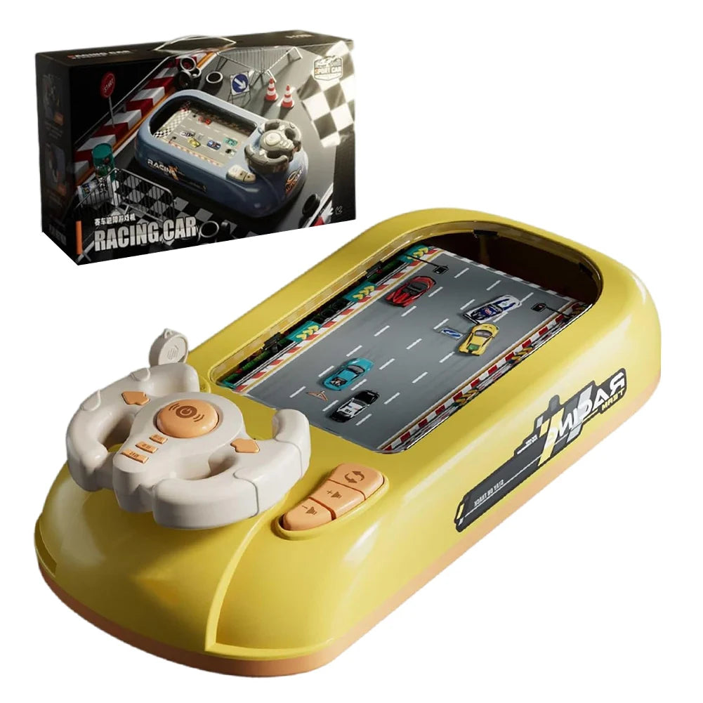 Toddler Simulated Driving Racing Car Game with Sound Interactive Simulation Racing Toy Car Racing Adventure Toy for Boys 4-6