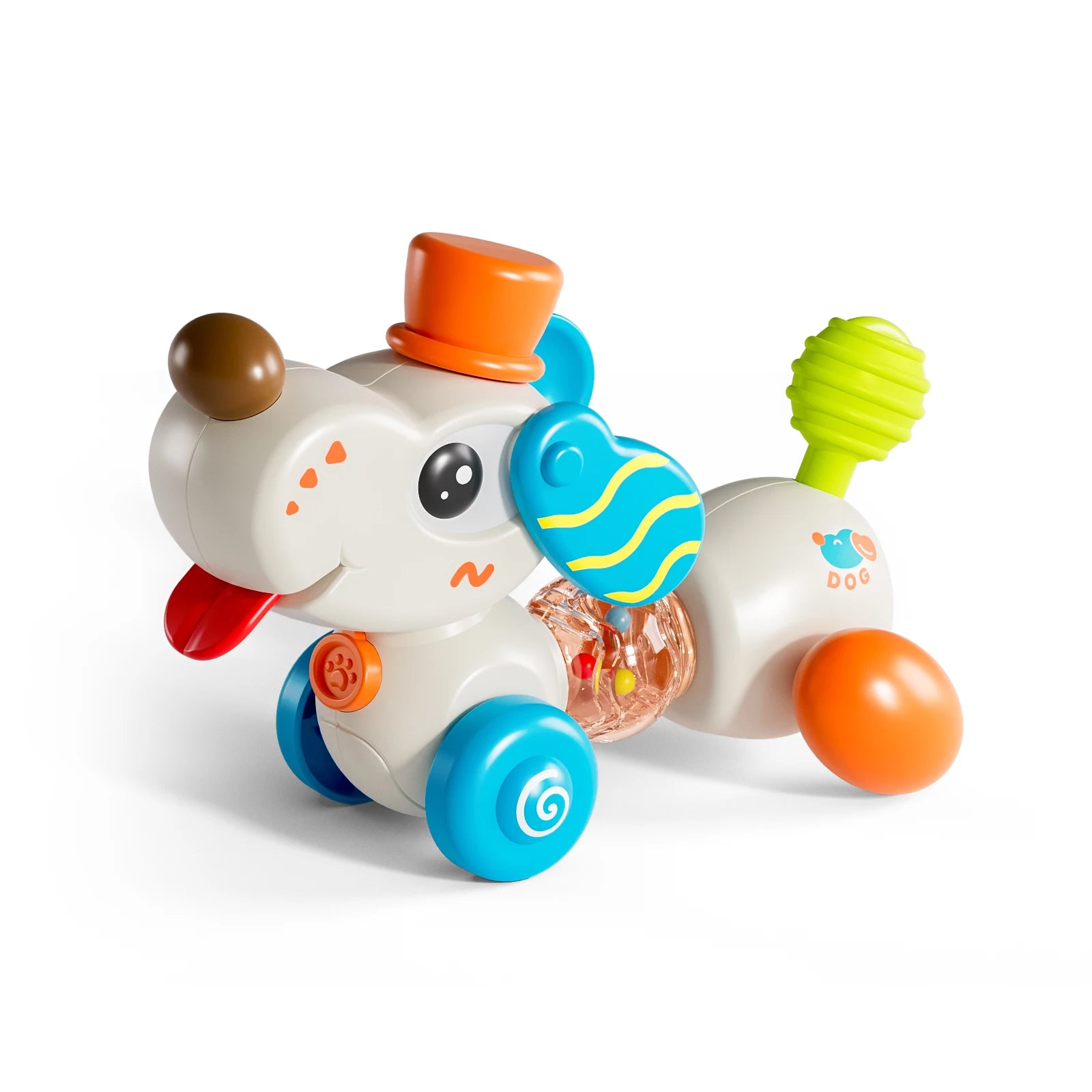 Baby High Chair Toy - Dog Steering Wheel with Suction Cup