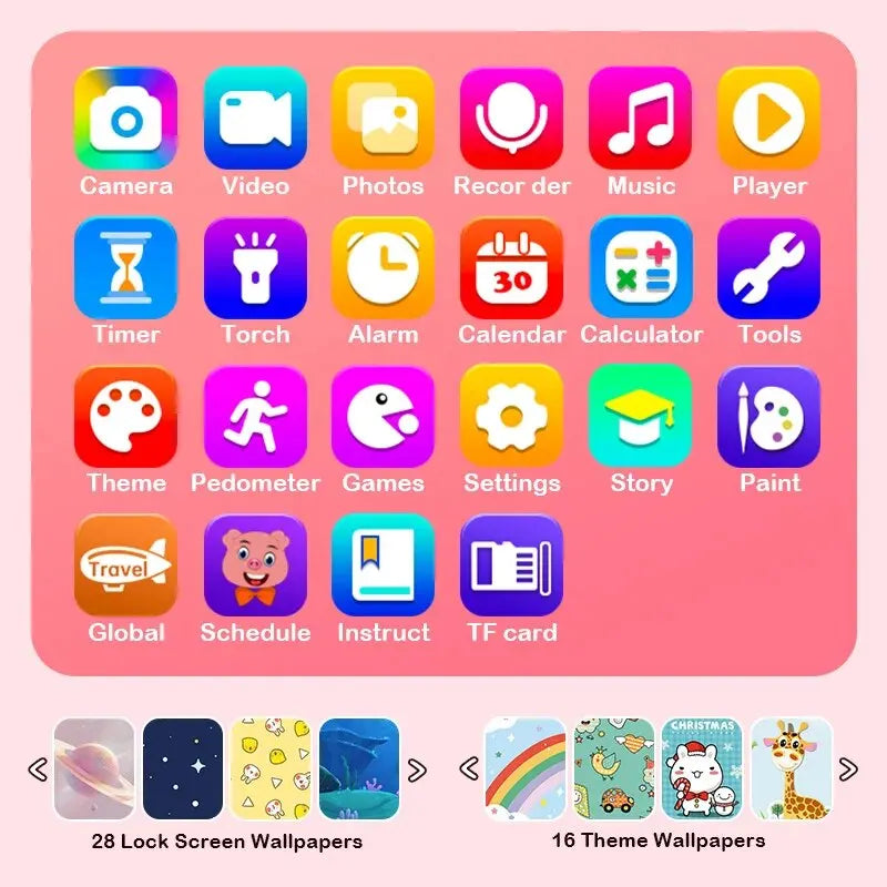 Kids Toy Smartphone - 2.8" Touchscreen Dual Camera MP3
