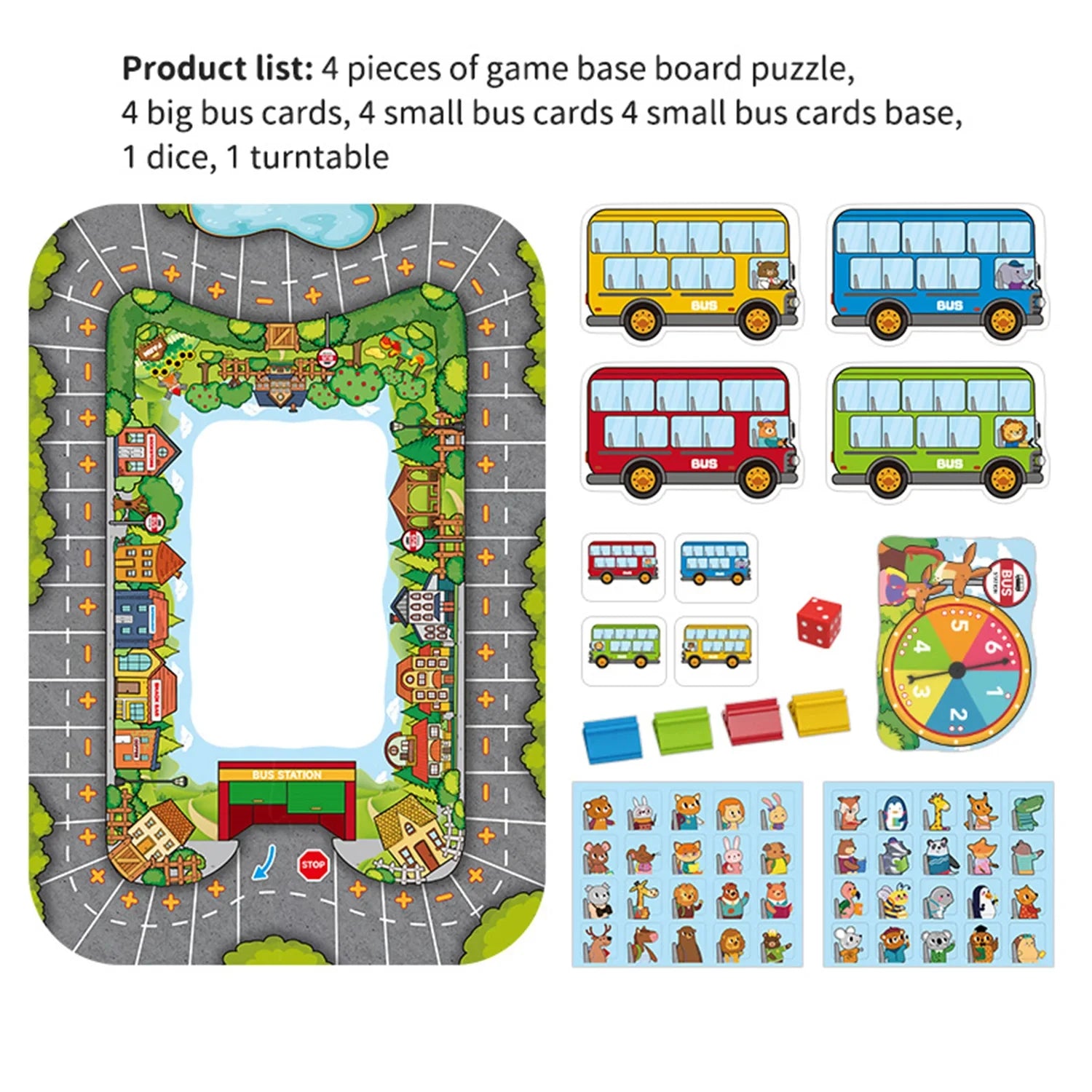 Children Addition and Subtraction Tabletop Game Parent-child Board Early Educational Cognitive Transportation Toys