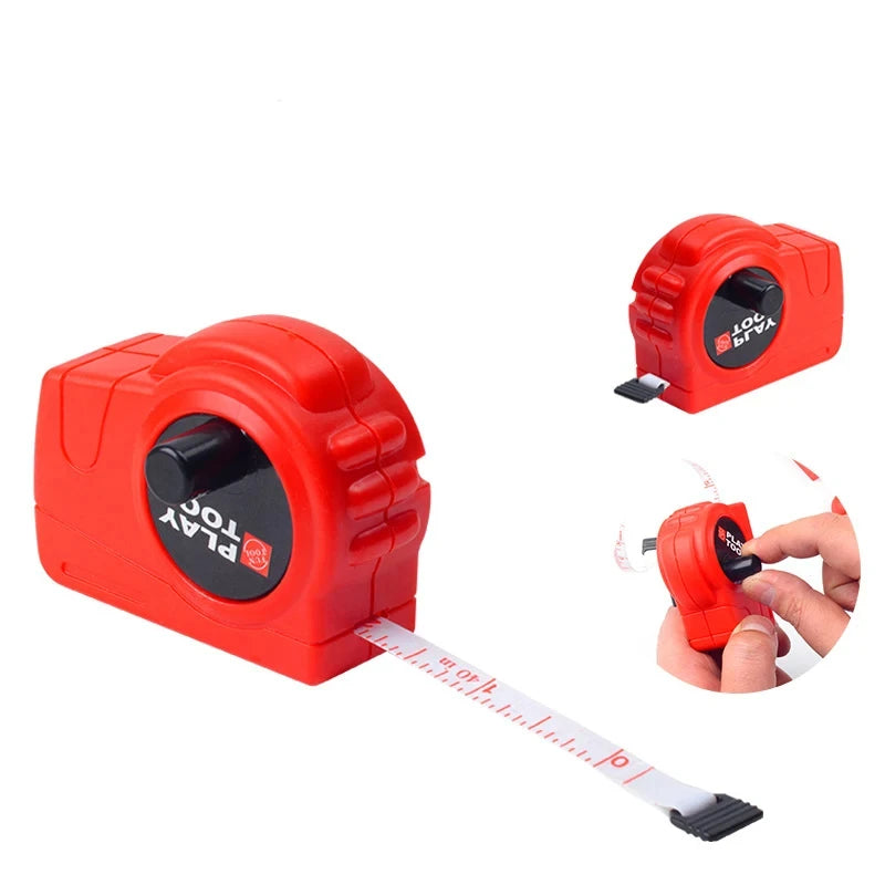 Kids Pretend Play Toolbox Set with Toy Drill - ABS Plastic