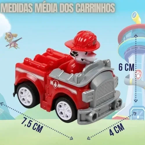 Paw Patrol Set of 9 Friction Cars with Removable Figures  New Product Paw Patrol - 9 Friction Cars with Characters