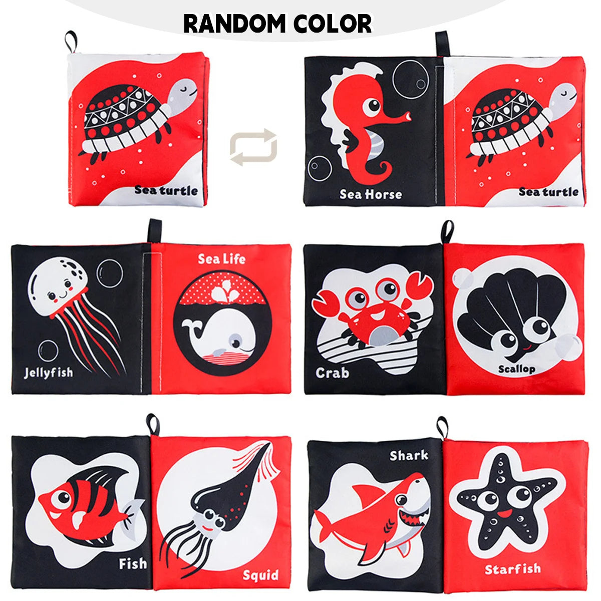 Soft Cloth Baby Book - Early Education Tactile Toy