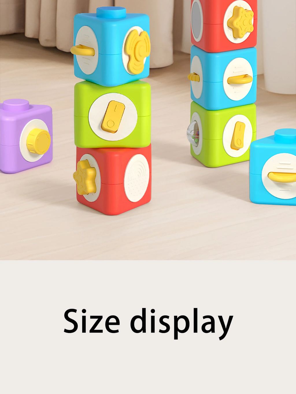 Montessori Baby Jigsaw Puzzle & Building Blocks Toy 0-3Y