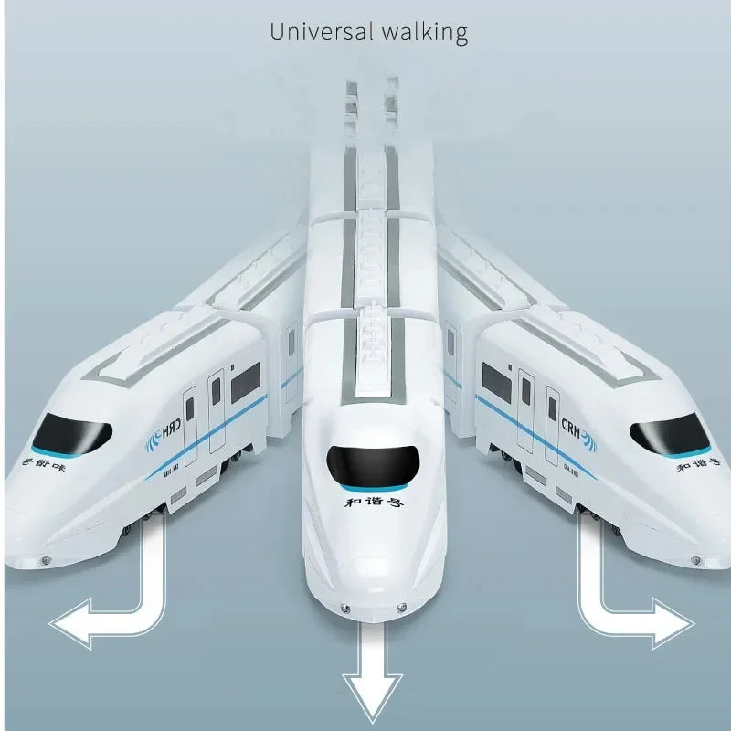 DIY Simulation Train Electric Car - Kids Sound & Light Model Toy, Ideal Birthday Gift for Boys Girls