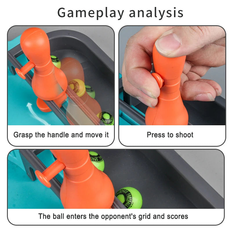Children Pinball Machines Board Games Table Toys Soccer Marble Shoot Pinball Battle Social Game Fun Family Party Interactive Toy
