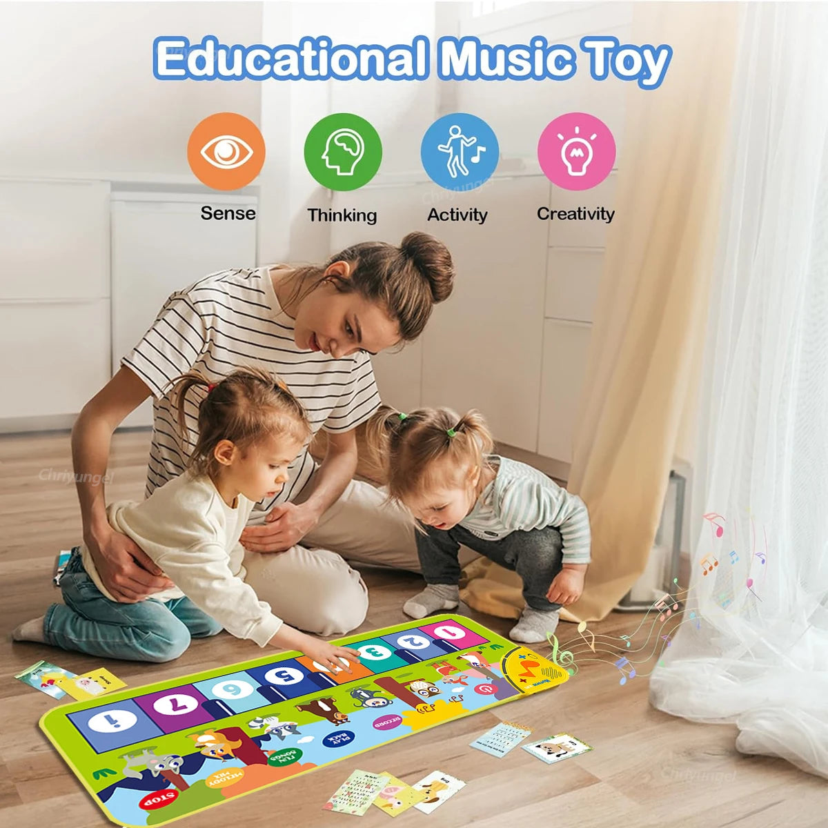 Kids Piano Mat - 80x30cm Musical Floor Keyboard Toy