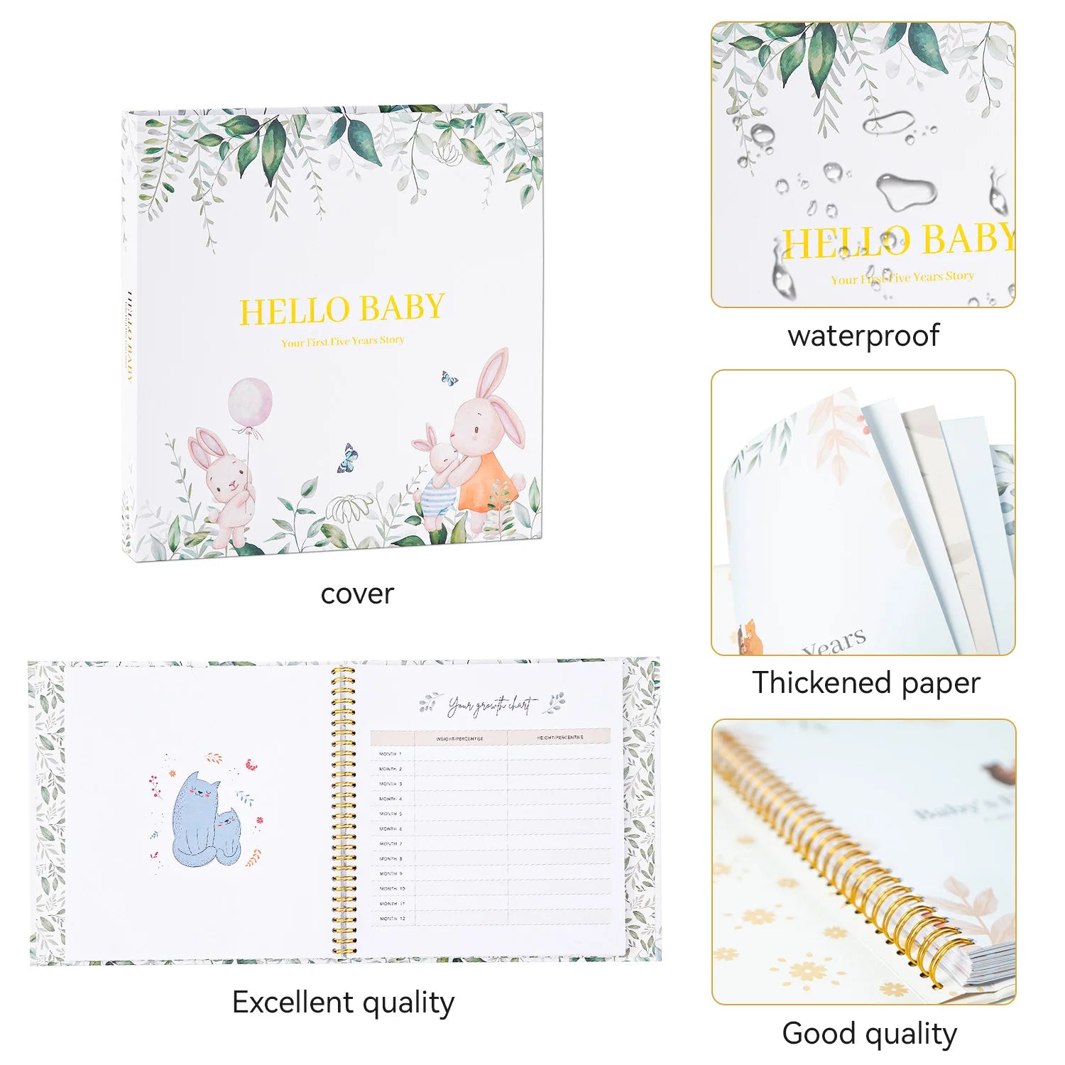 Baby Memory Book - First Year Photo Album