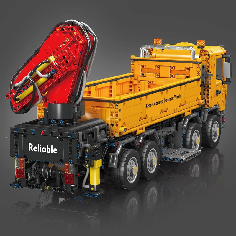 Mould King 17050 Technical Car Toys The RC Actros Self-Loading Crane Building Block Enginerring Truck Brick Kids Christmas Gift