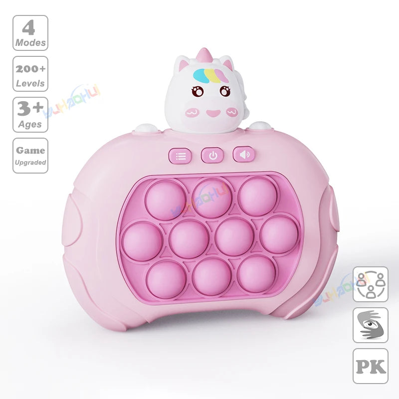 999 Level Electronic Pop Push Quick Push Game Console with LED Display Screen, Suitable for Adult and Child Fidget Toy Christmas