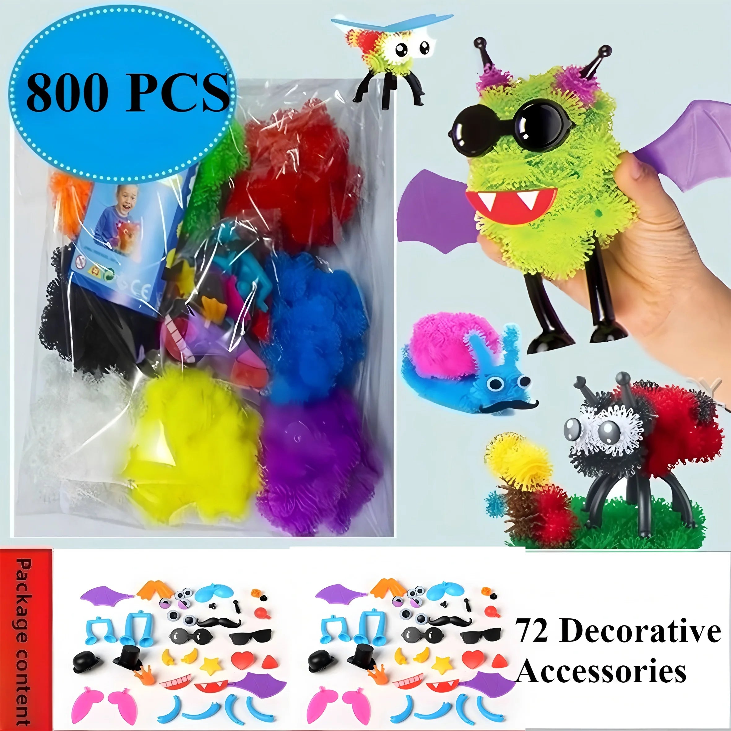 DIY Magic Bubble Balls 3D Building Toy - Science Education Kit
