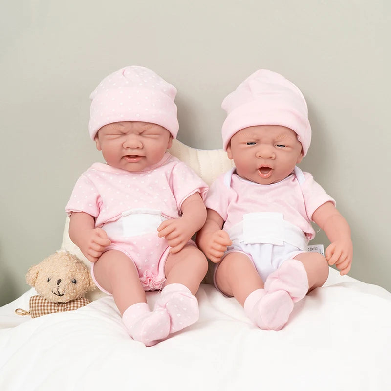 35CM Cute Reborn Dolls For 14inch Realistic Soft Full Vinyl Reborn Doll Toys Lifelike Full Body Dolls For Princess Birthday Gift