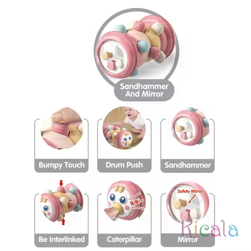 Inflatable Baby Crawling Roller - Tummy Time Sensory Toy