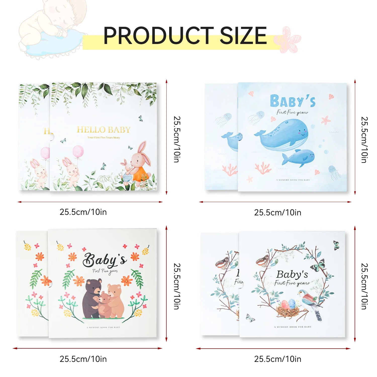 Baby Memory Book - First Year Photo Album